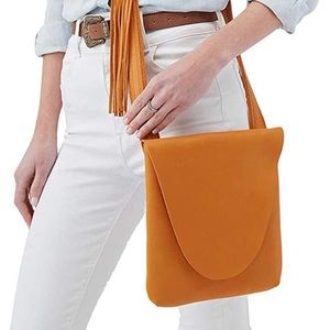 BRAND NEW! Hobo Crossbody Bag - Leather, Ecru